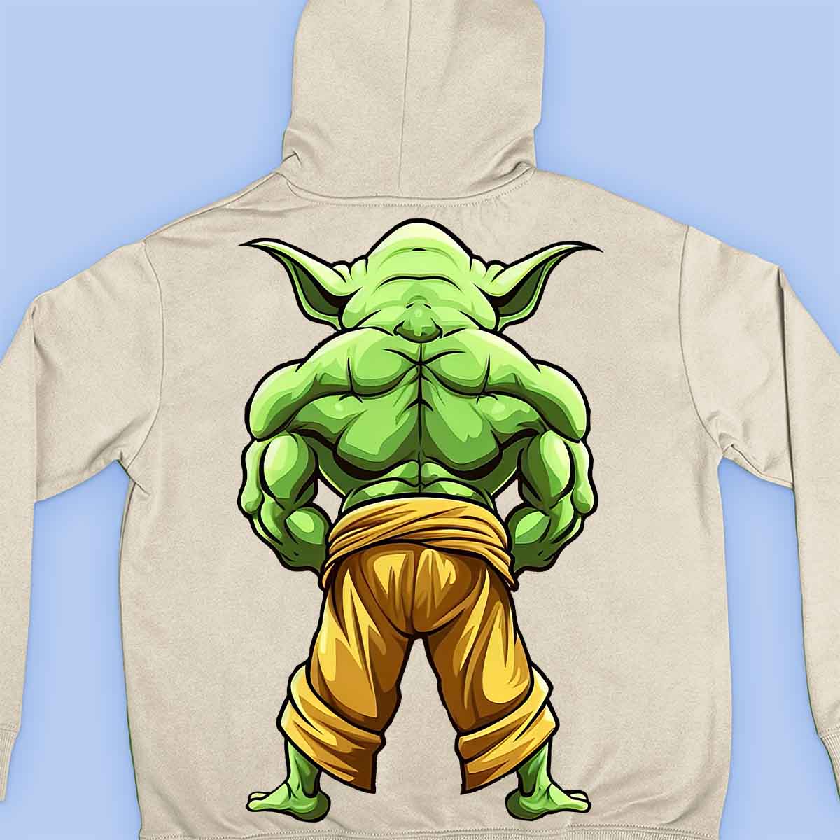 Yoda Back - Sudadera con capucha premium unisex Backprint
