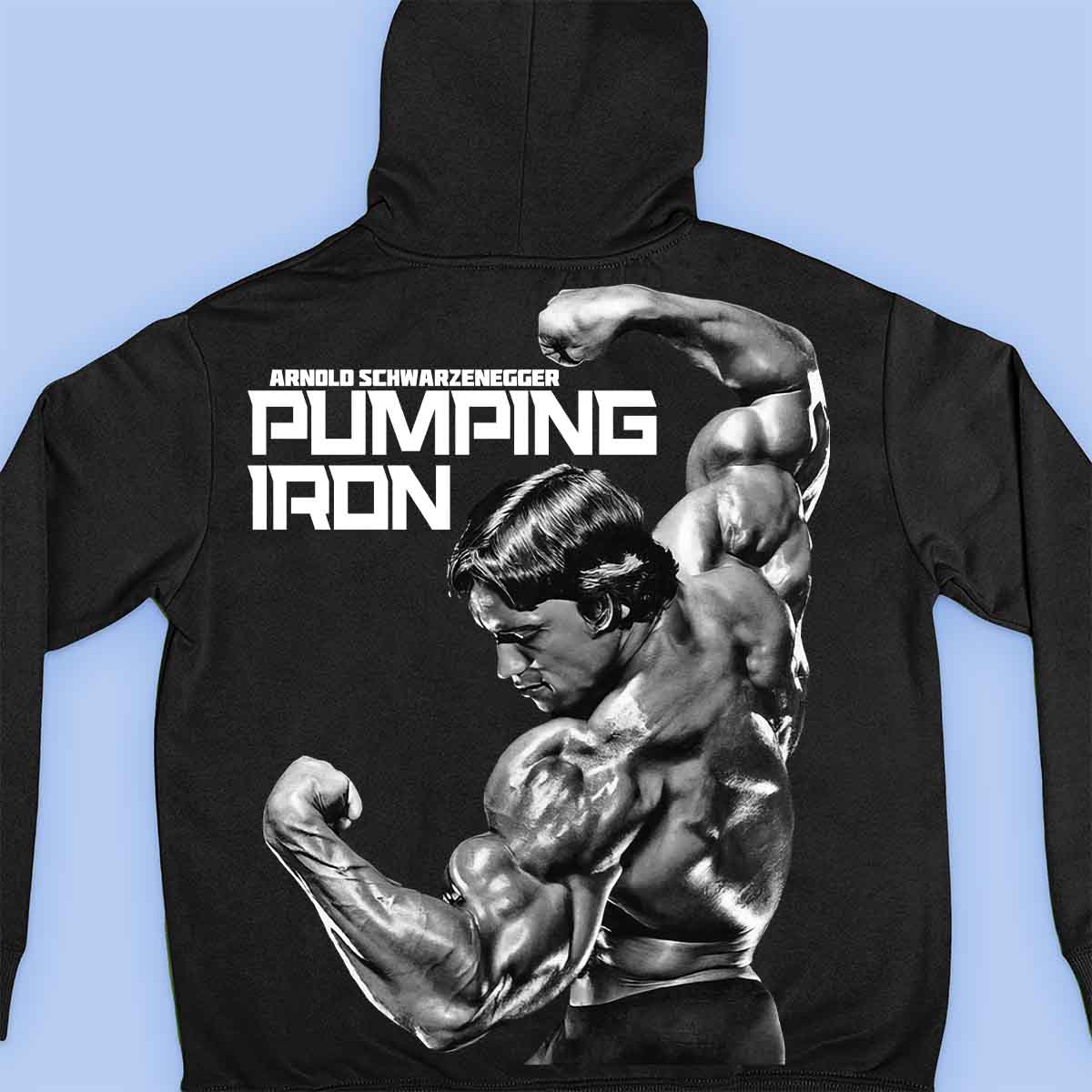 Pumping Iron - Premium Unisex Backprint s kapucí