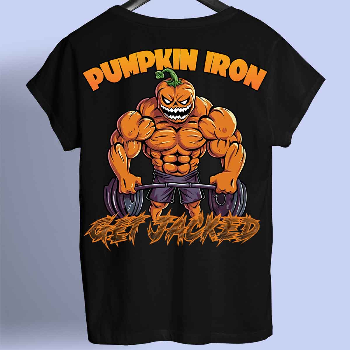 Pumpkin Iron - Maglietta Premium con stampa unisex