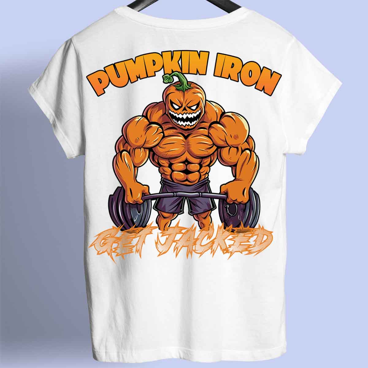 Pumpkin Iron - Maglietta Premium con stampa unisex