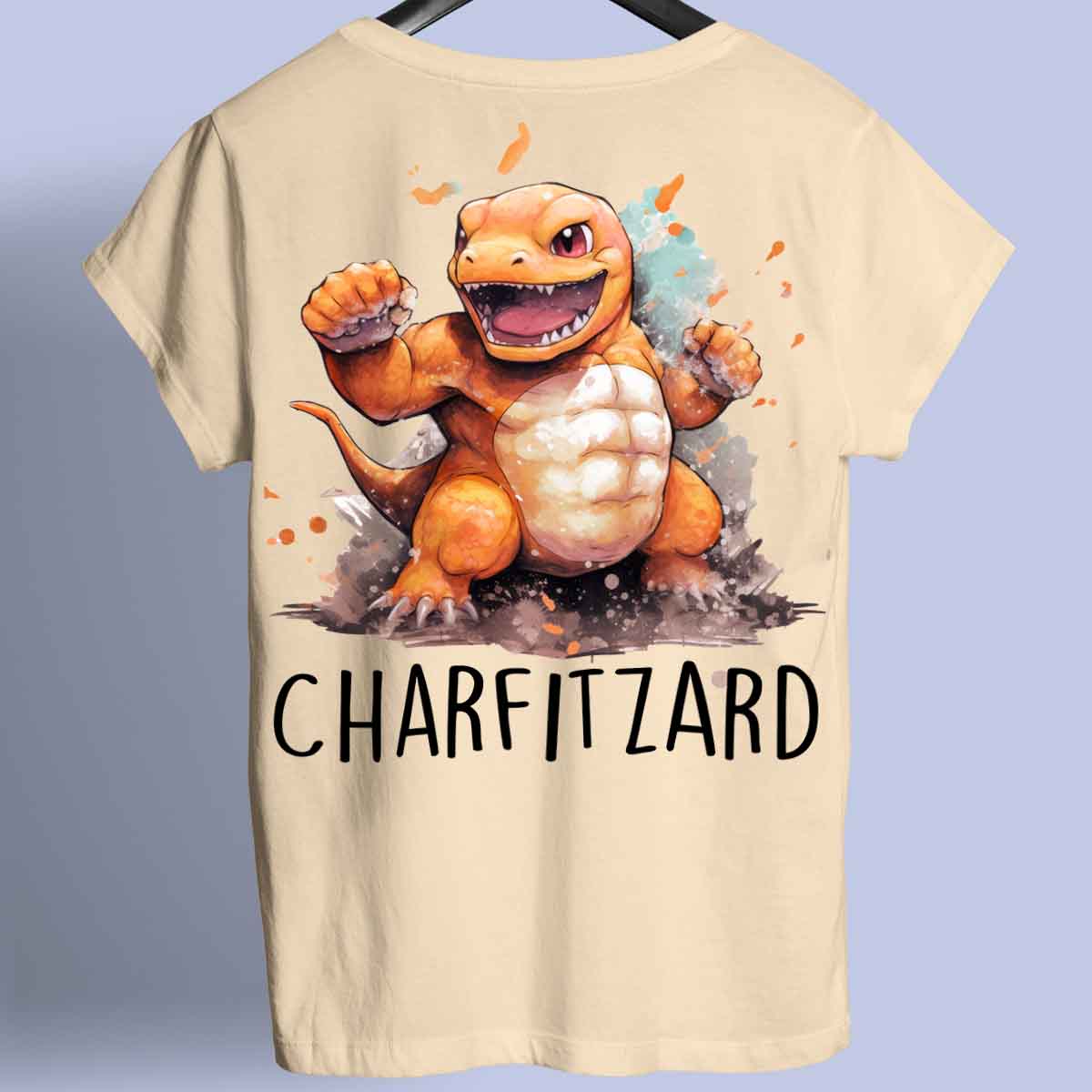 Charfitzard - Premium T-paita Unisex Taustaprintti