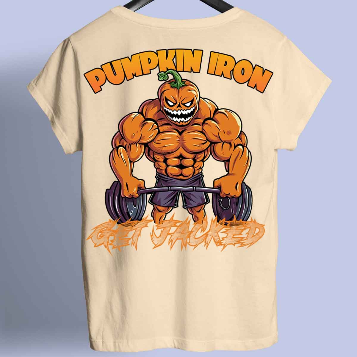 Pumpkin Iron - Maglietta Premium con stampa unisex