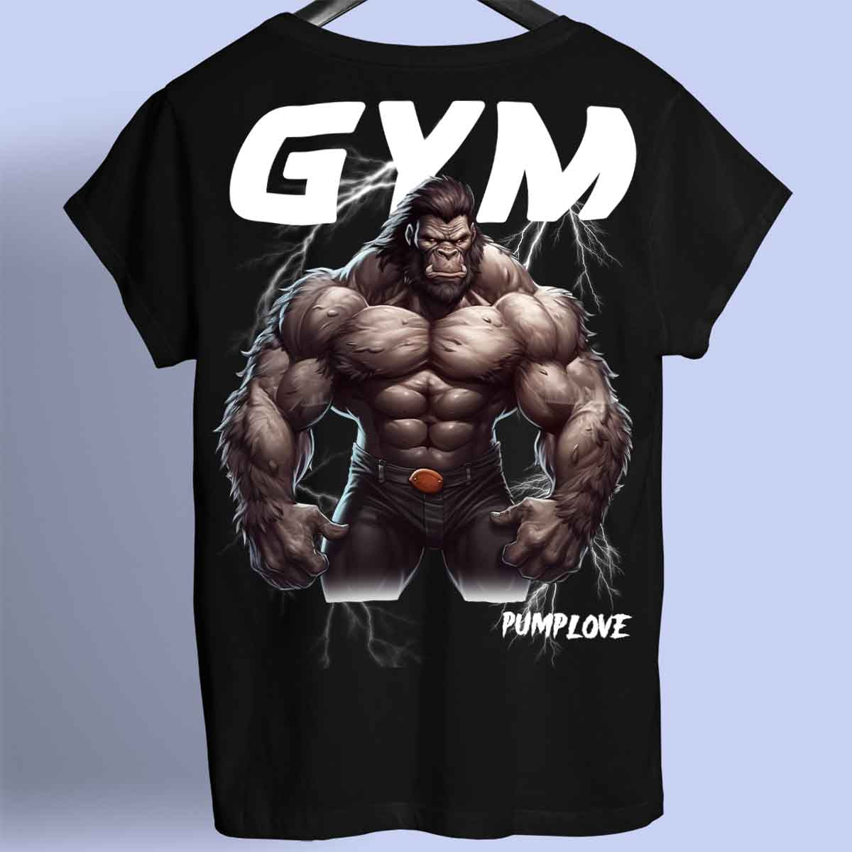 Gym Gorilla - Premium shirt, unisex-rugafdruk