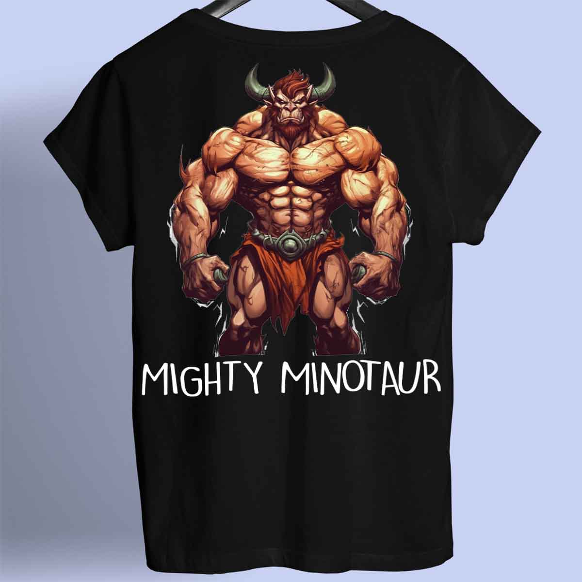 Mighty Minotaur - Camicia Premium con stampa sul retro unisex