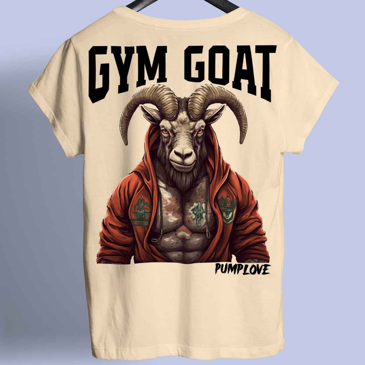 Gym Geit - Premium shirt Unisex rugafdruk