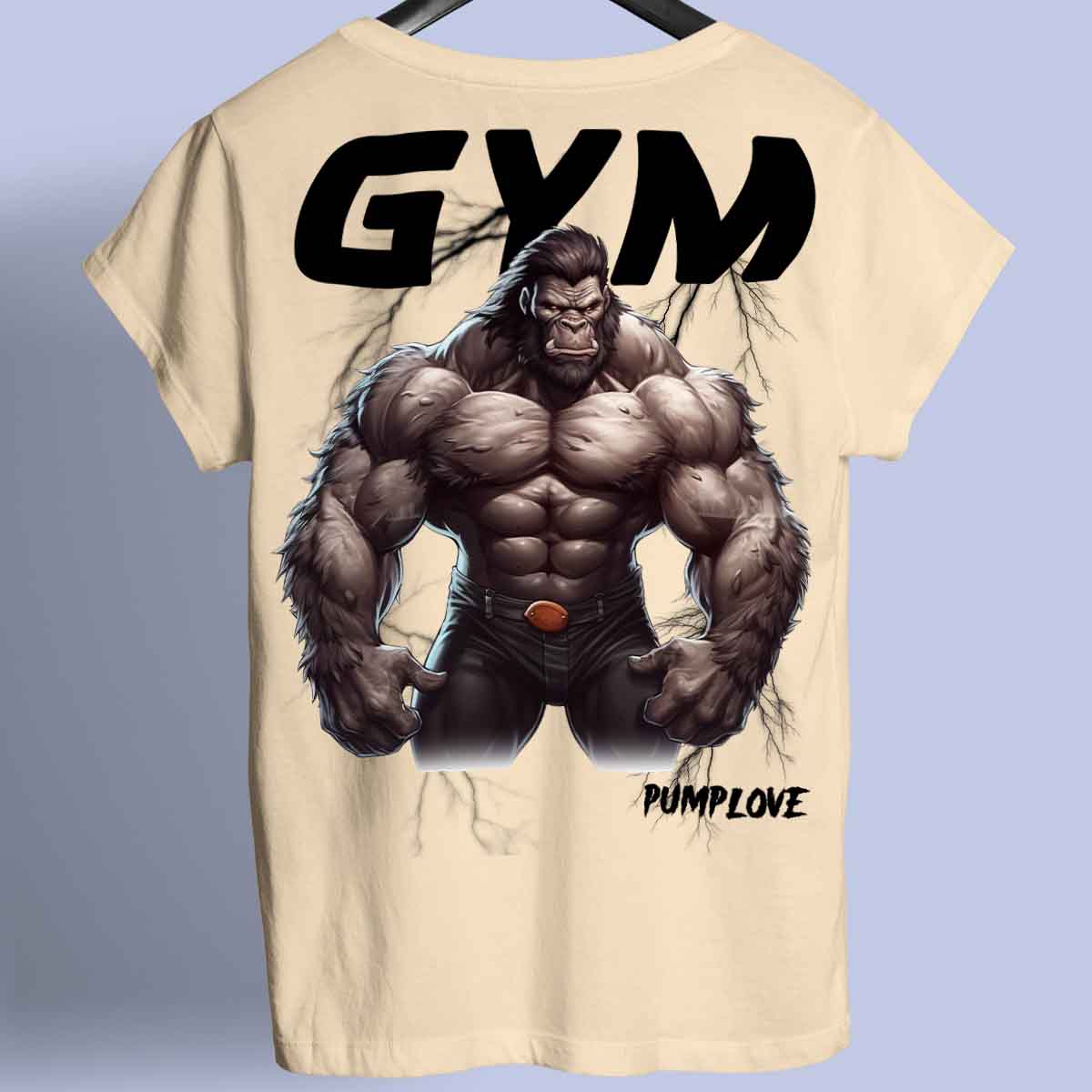 Gym Gorilla - Premiumskjorta Unisex Baktryck