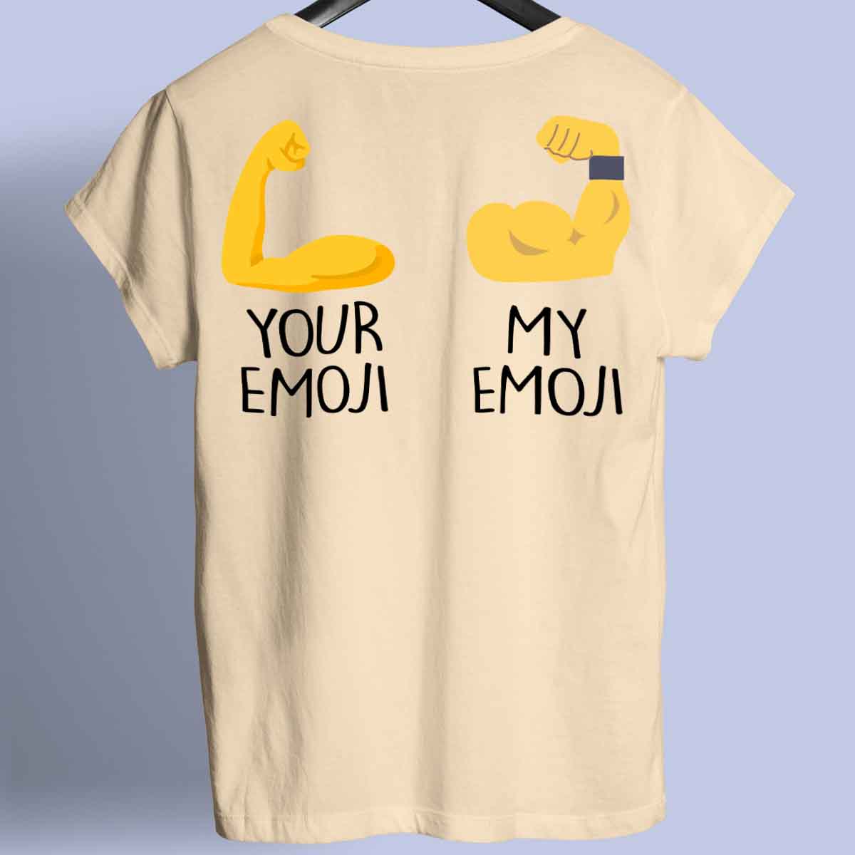 Emoji - Premium-paita unisex-taustaprintti