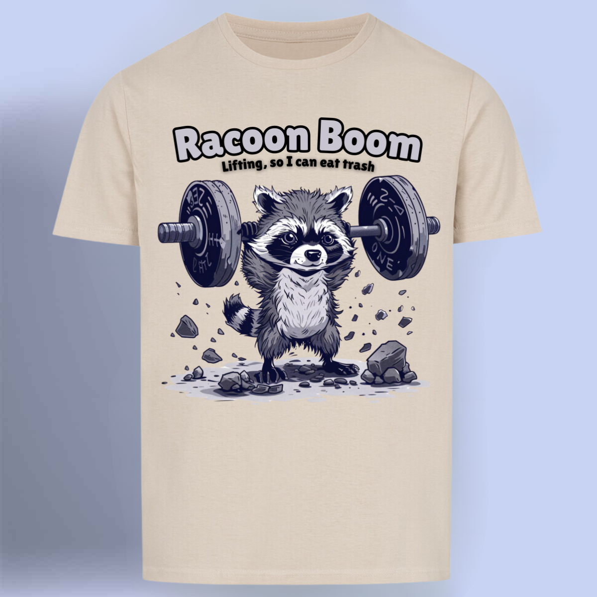 Racoon - Maglietta Premium con stampa unisex