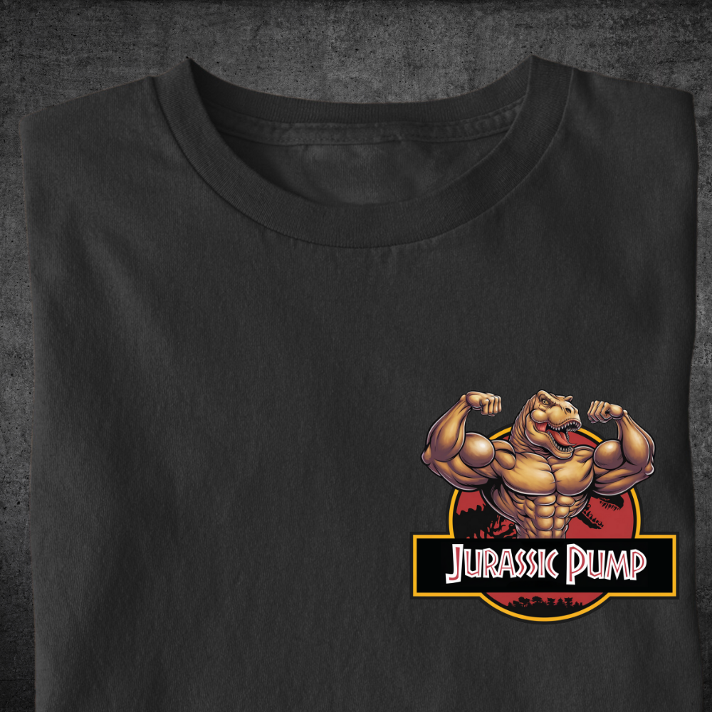 Jurassic Pump - Premium shirt Unisex print op de voorkant