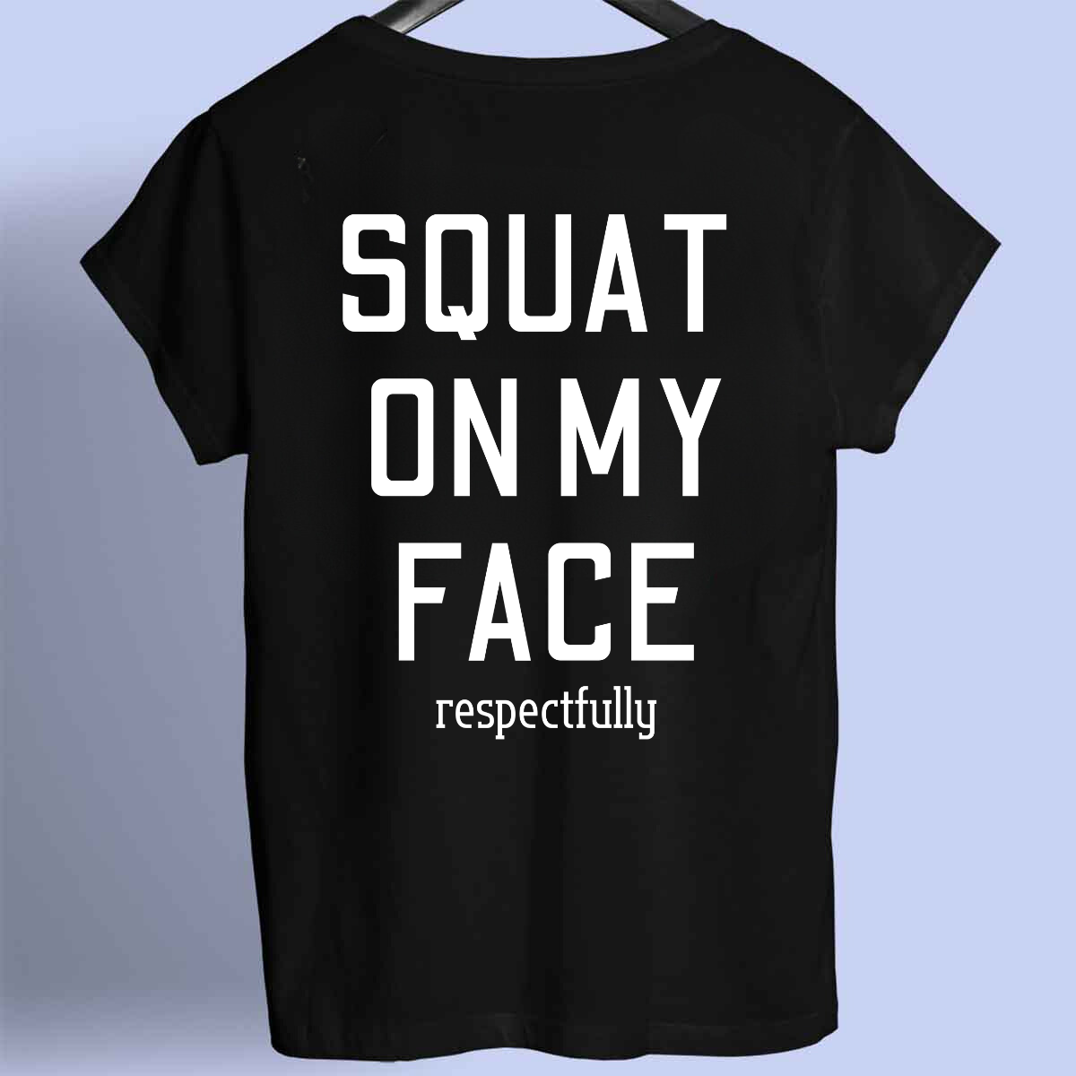 SQUAT - Maglietta premium unisex con stampa frontale