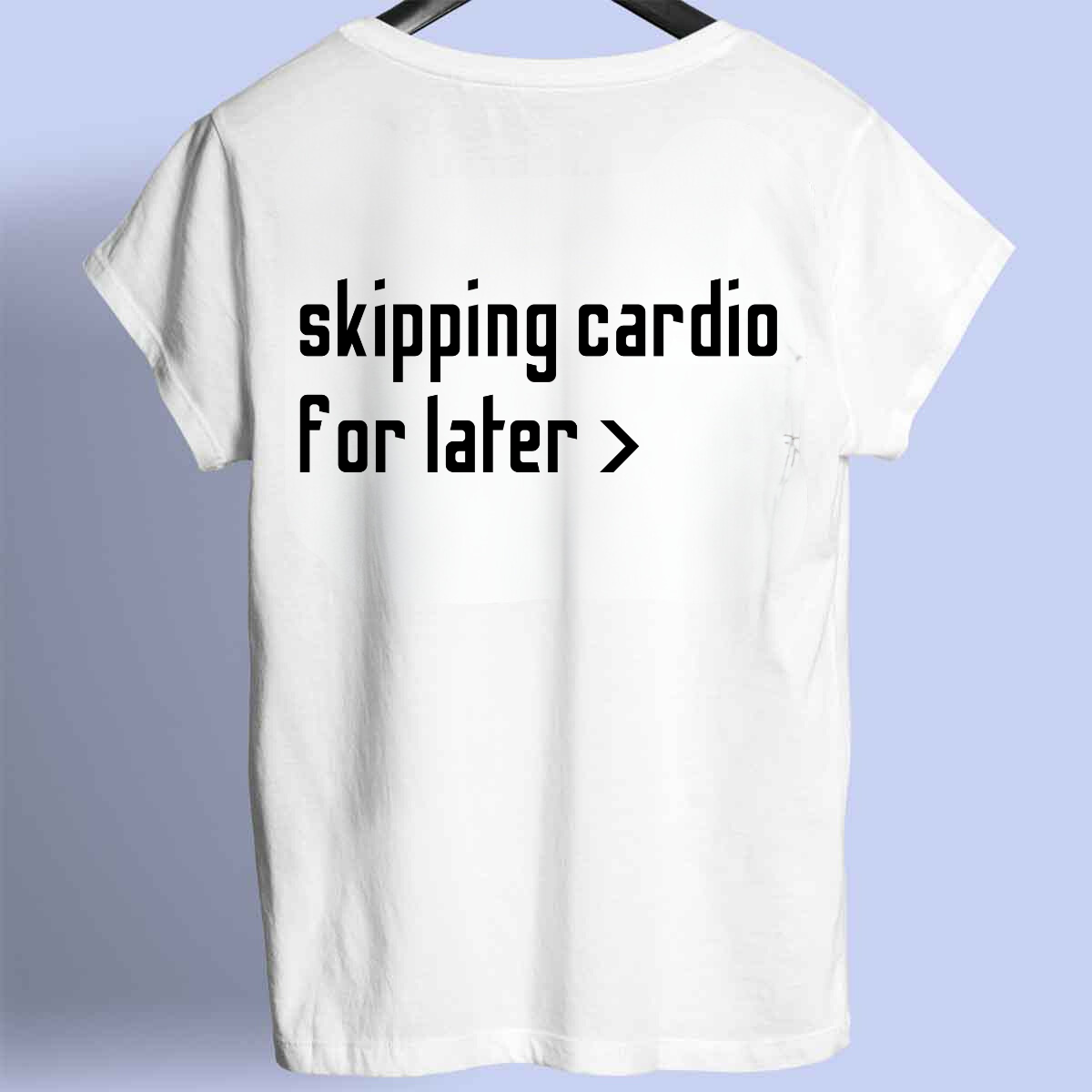 Skipping Cardio - Maglietta Premium Stampa frontale unisex