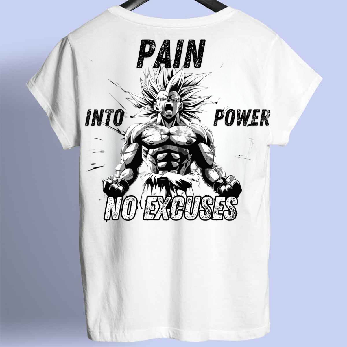 Pain Into Power - Camisa Premium Unisex Backprint