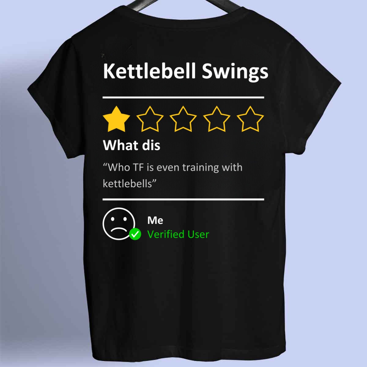 Revisión de Kettlebell Swings - Camiseta premium con estampado frontal unisex