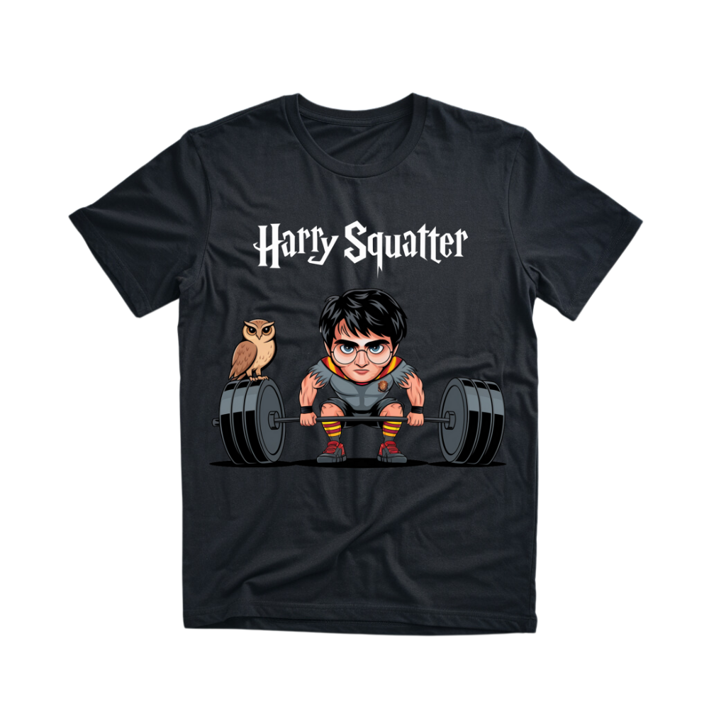 Harry Squatter - Maglietta premium unisex con stampa frontale