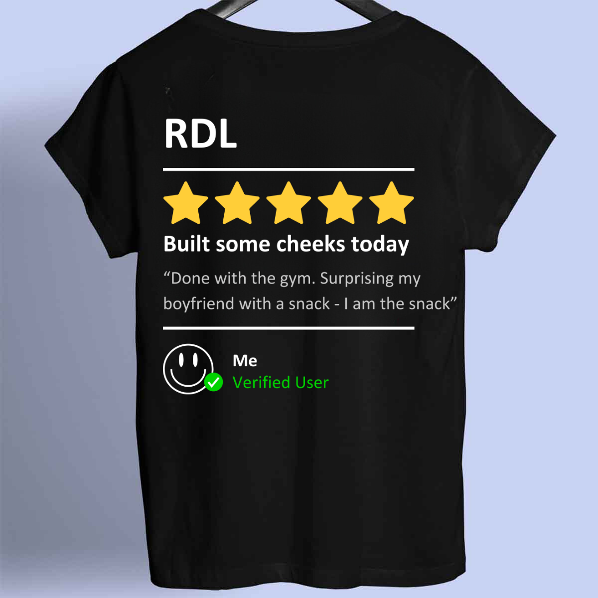 RDL Review - Premium shirt, uniseks, print op de voorkant