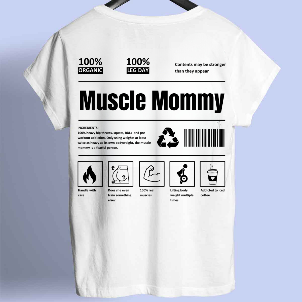 Muscle Mommy - Chemise Premium Unisexe Backprint