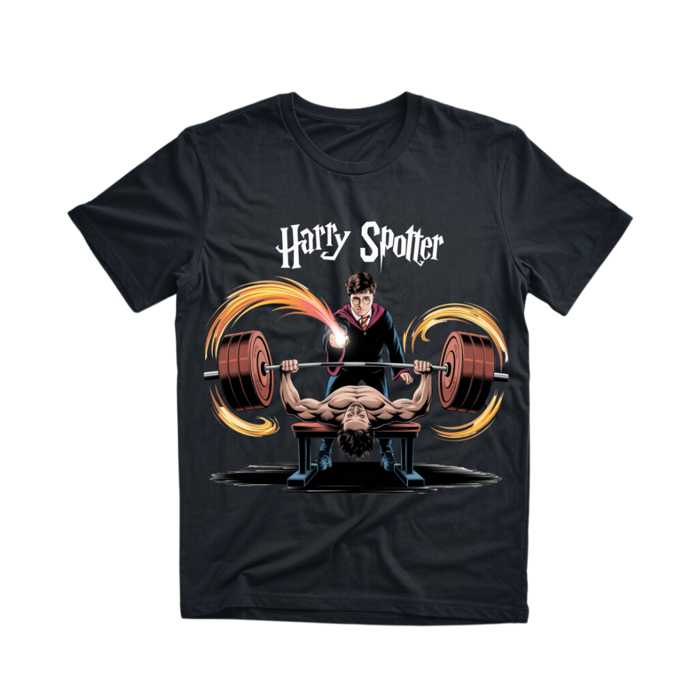 Harry Spotter - Camiseta Premium Unisex Estampado Frontal