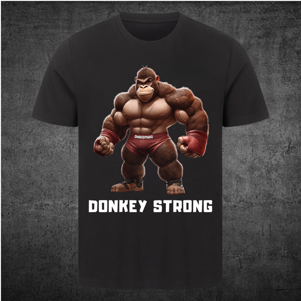 Donkey Strong - Chemise Premium Impression frontale unisexe