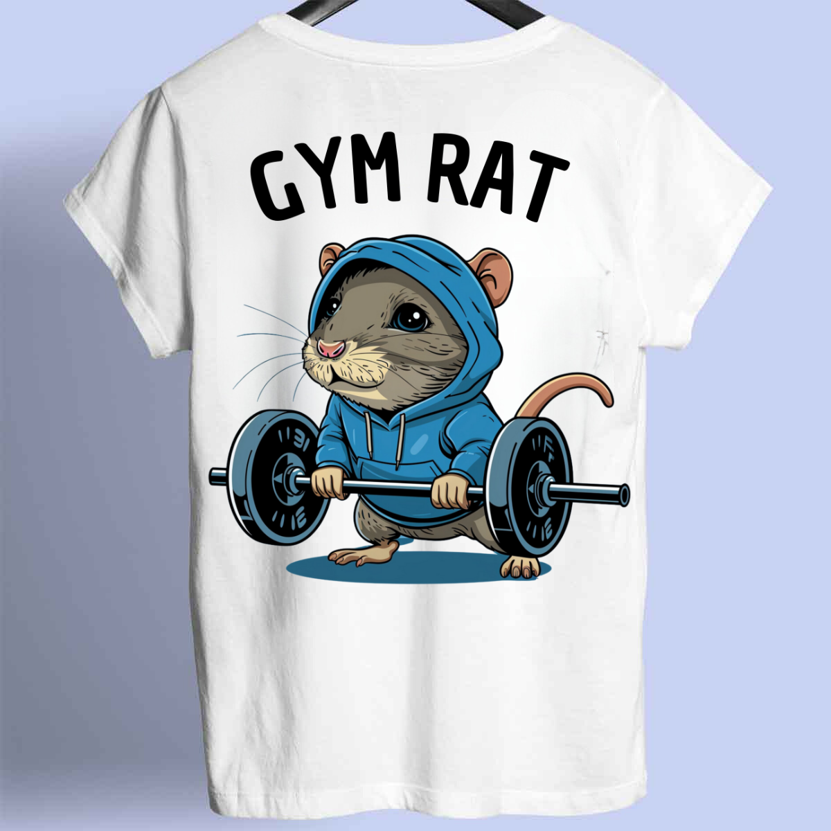 Gym Rat - Maglietta premium unisex con stampa frontale