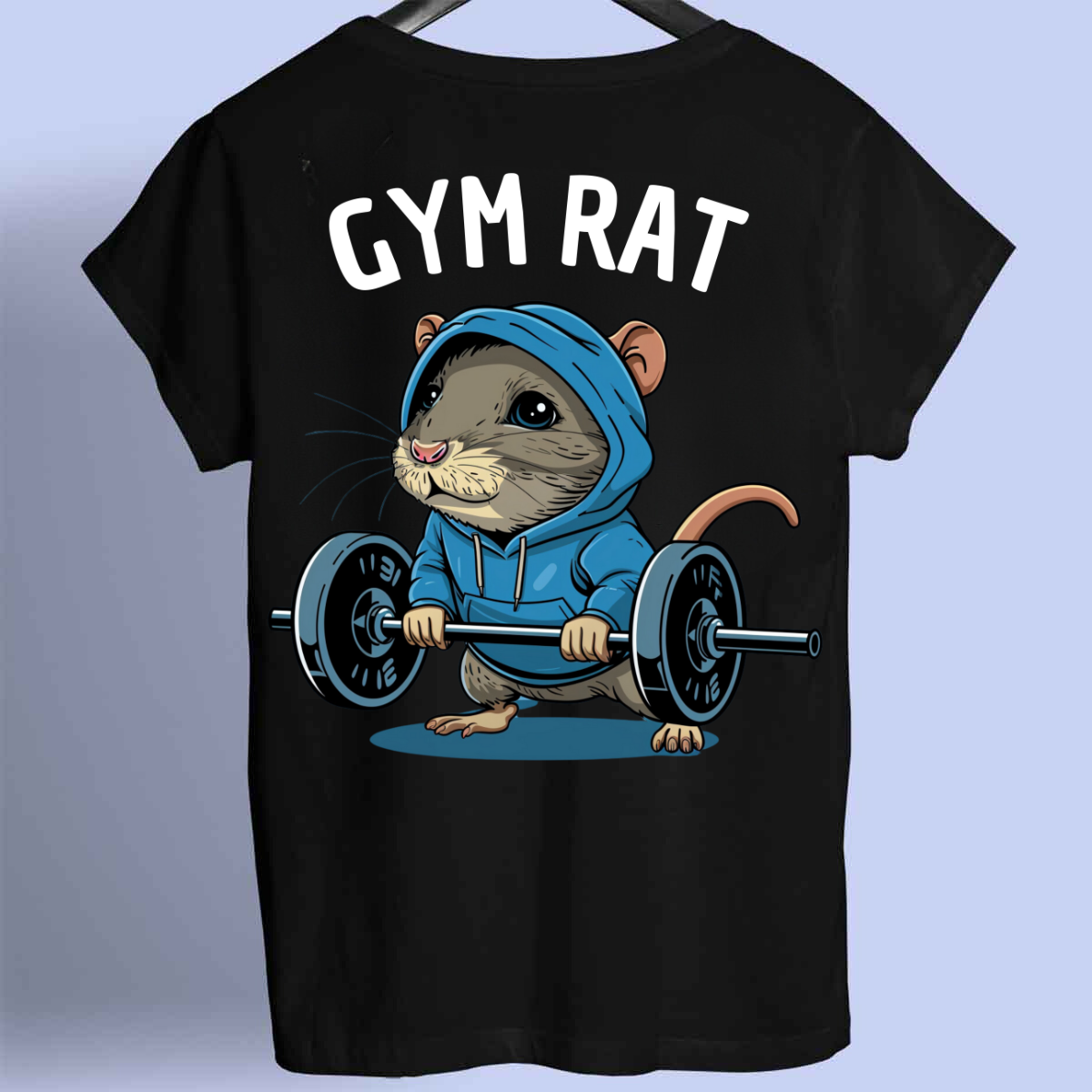 Gym Rat - Maglietta premium unisex con stampa frontale