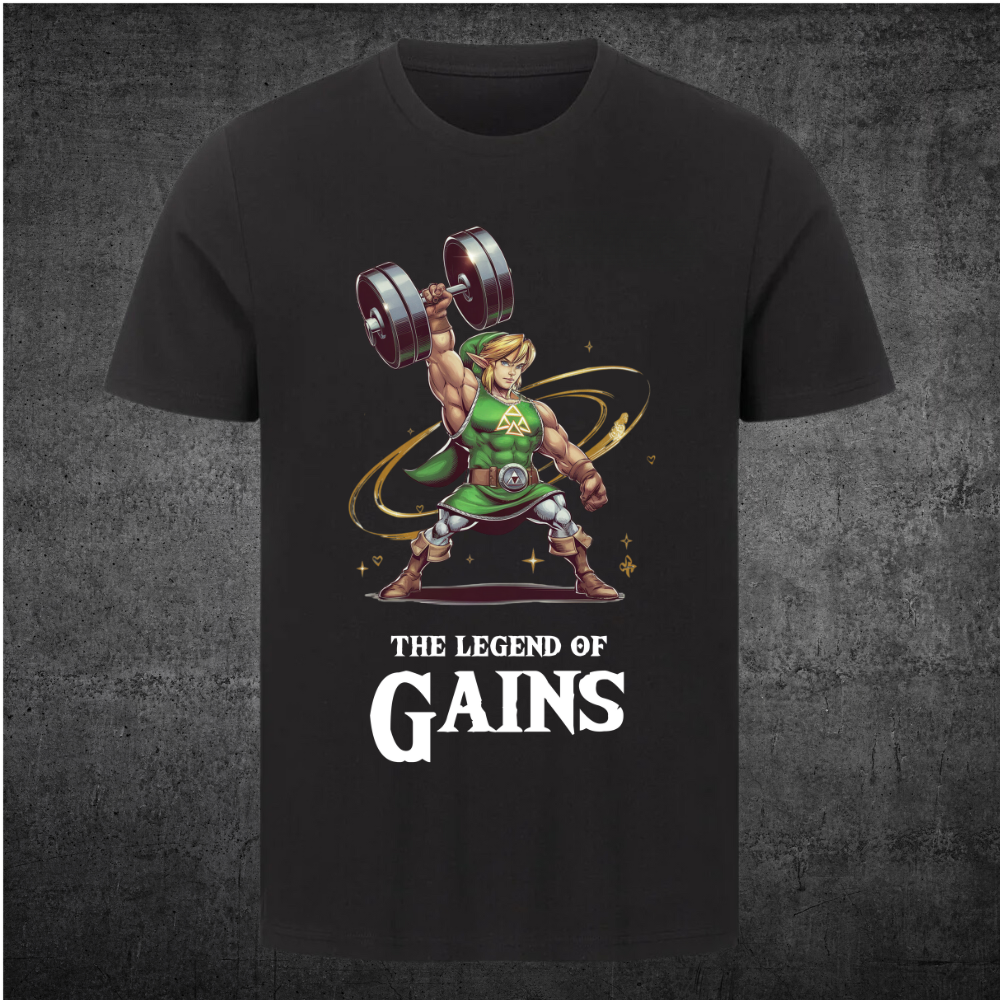 Legend Of Gainz - Maglietta Premium Stampa frontale unisex