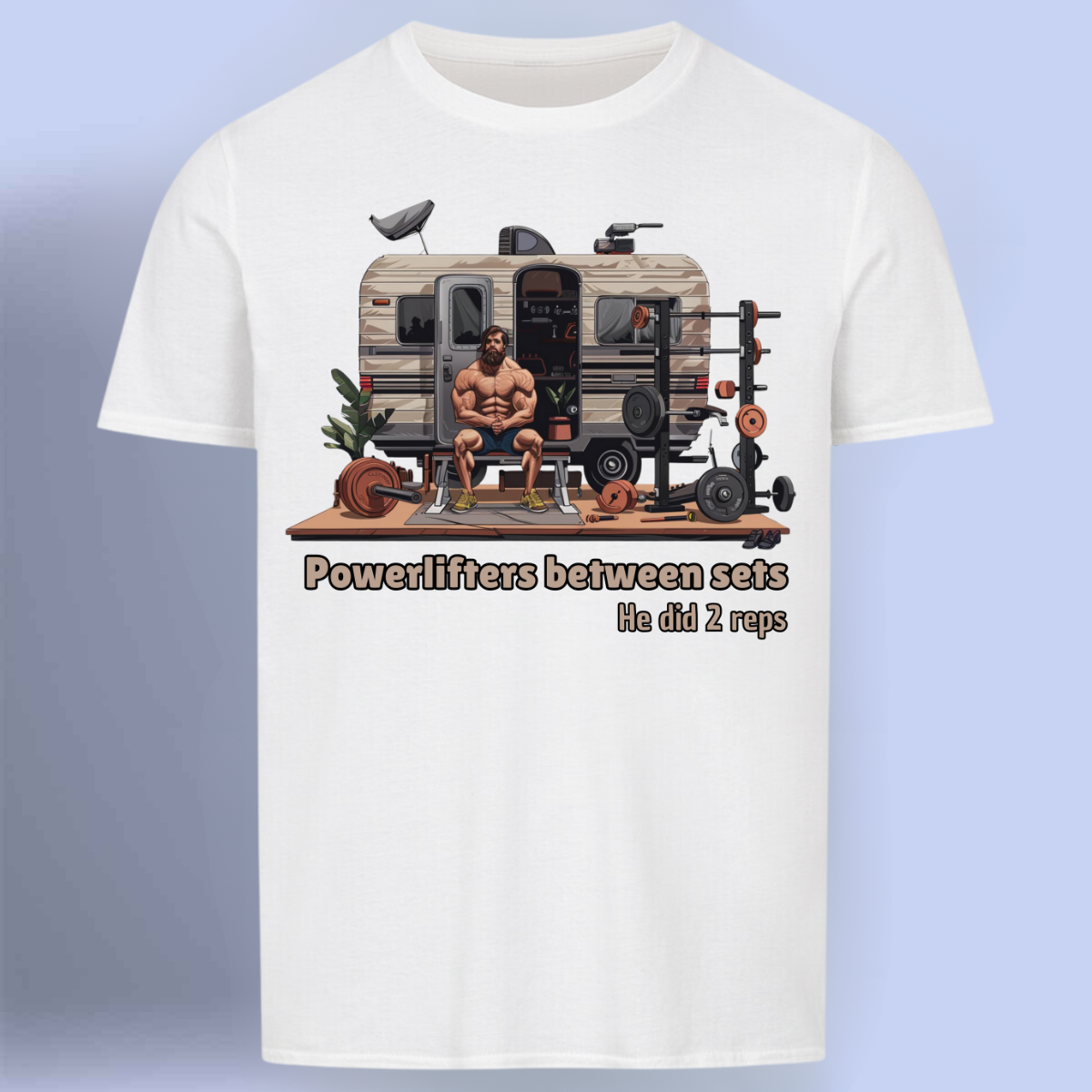 Powerlifter - Premium Shirt Unisex front print