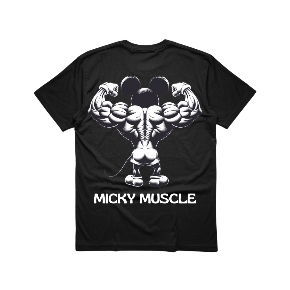 Mickey Muscle - Camisa Premium Unisex Backprint