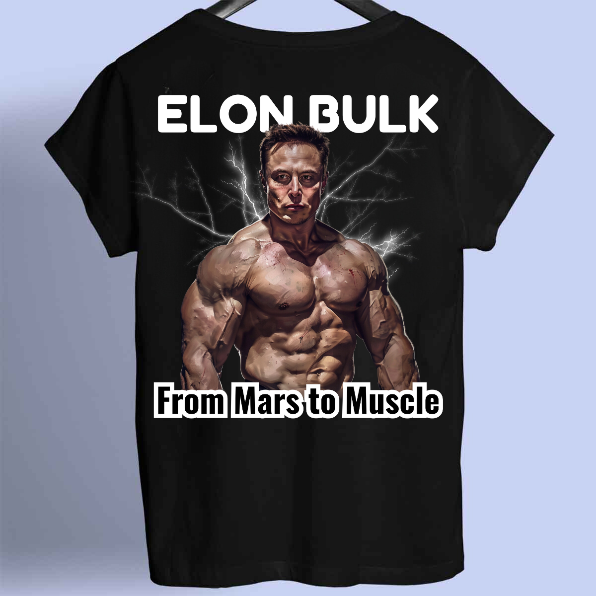 Elon Bulk - Maglietta Premium con stampa sul retro unisex