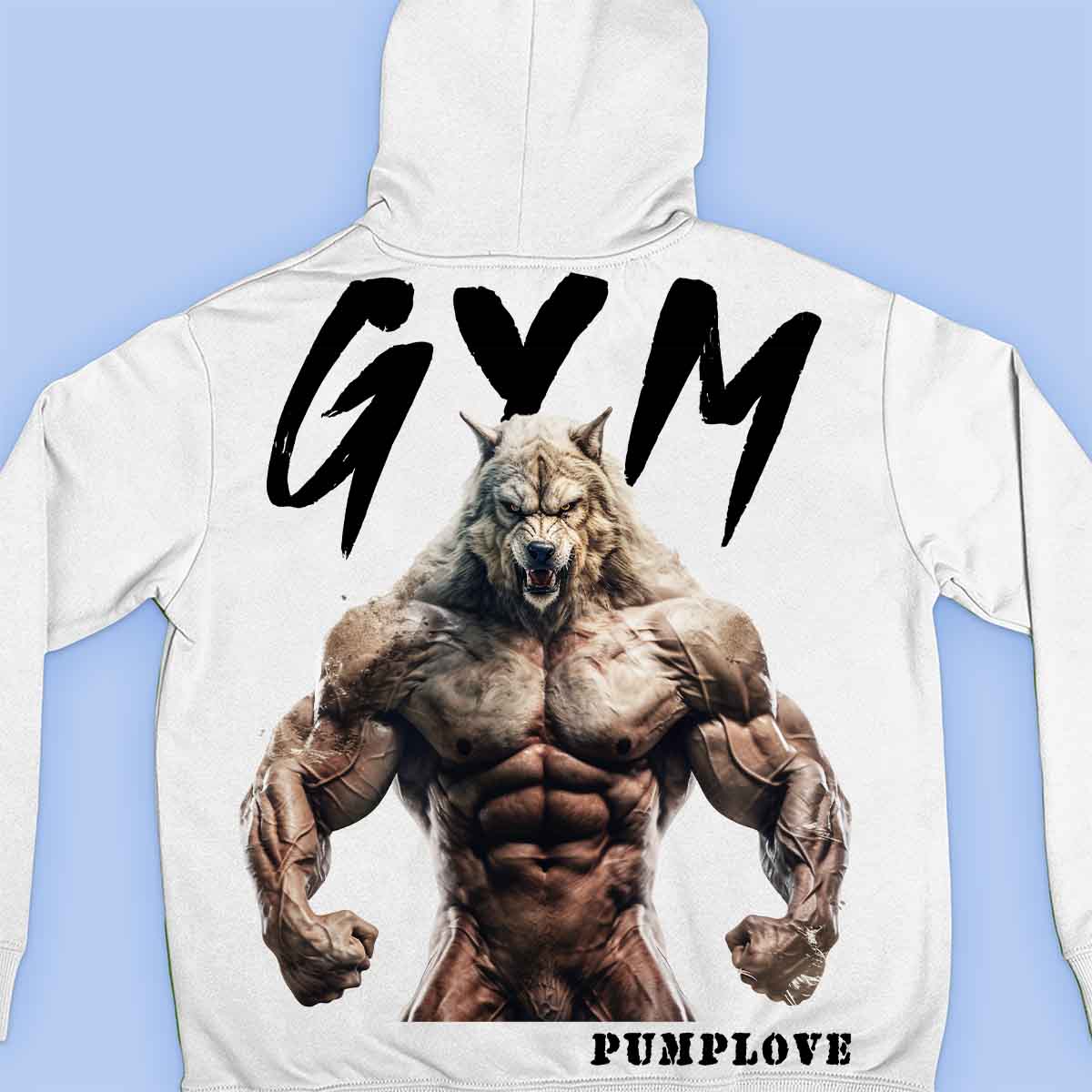 Gym Wolf - Moletom Premium Unissex Backprint