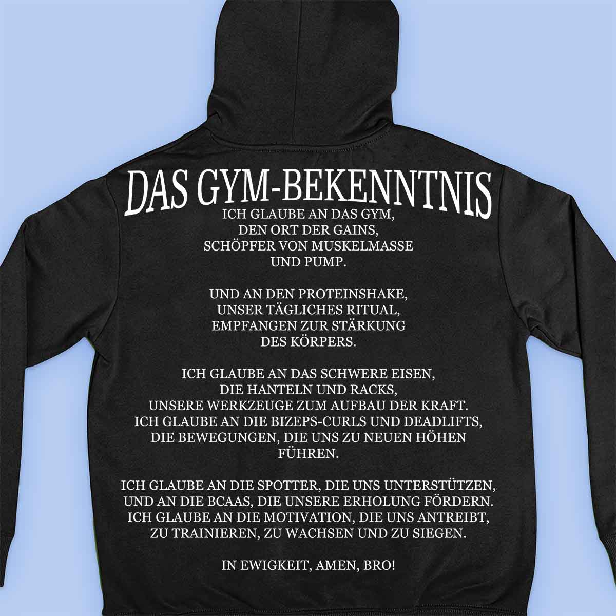 The Gym Confession - Premium-huppari Unisex-taustaprintti