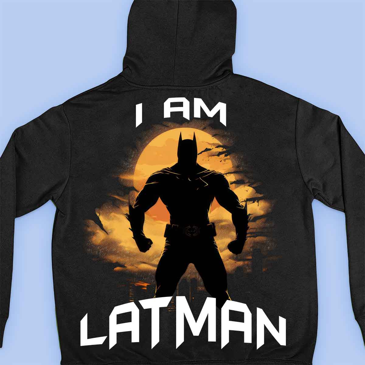 Latman - Premium Hoodie Unisex Baktryck