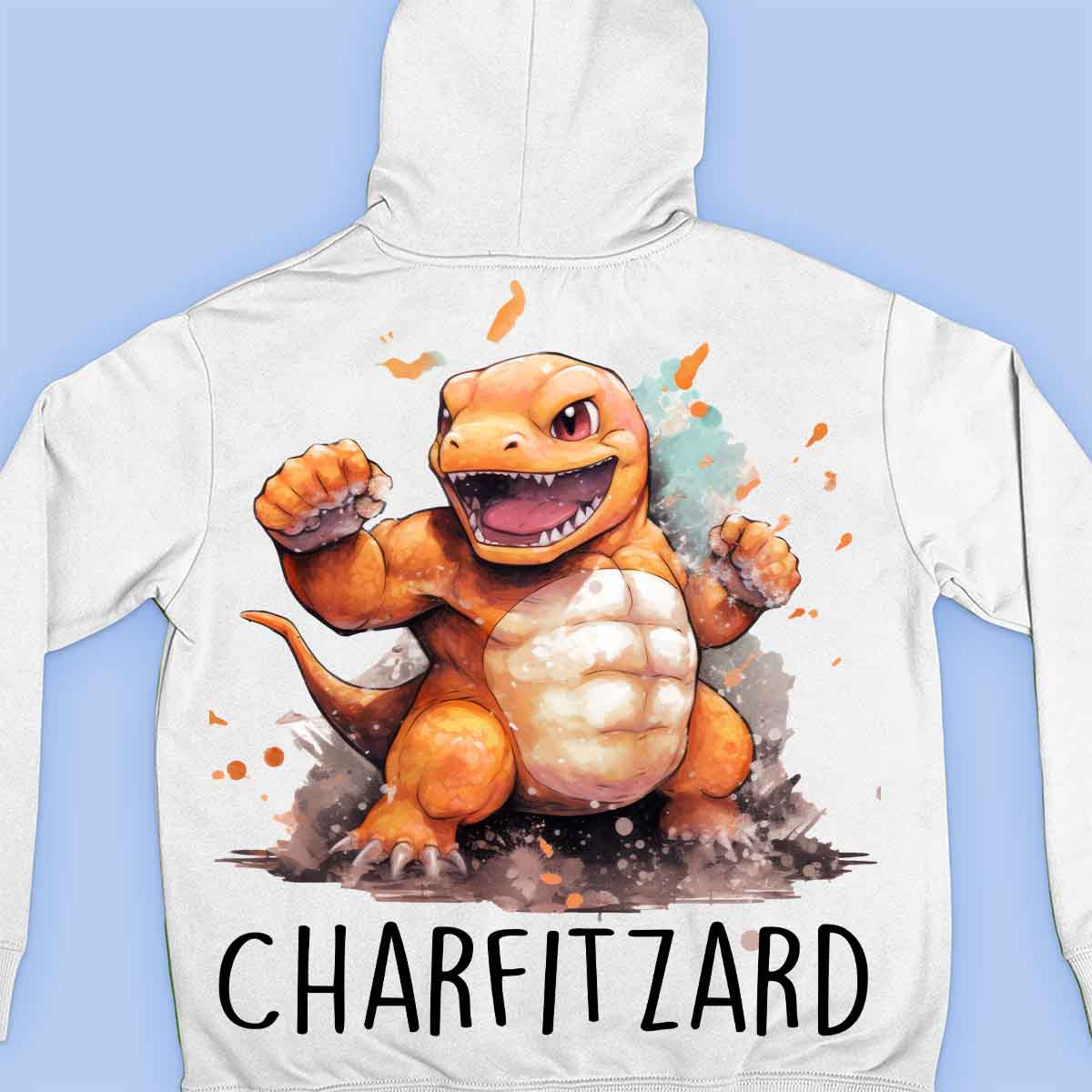 Charfitzard - Premium-huppari Unisex-taustaprintti