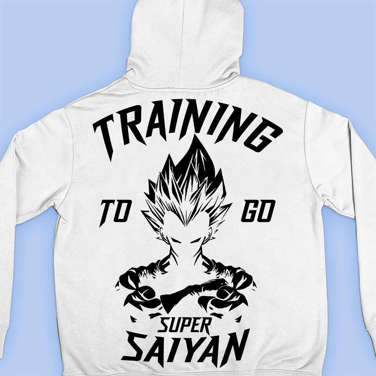 Saiyan - Premium-huppari Unisex Taustaprintti