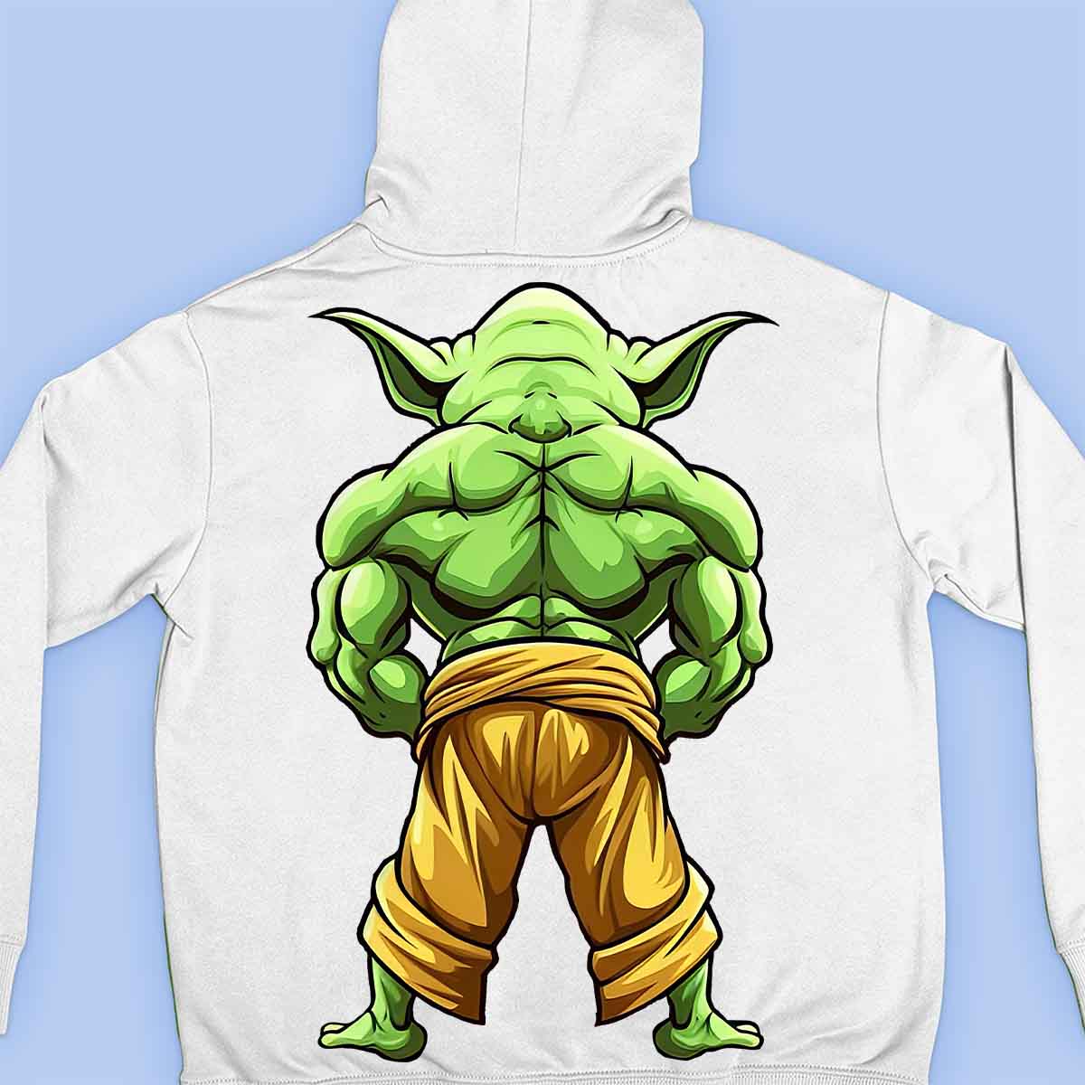 Yoda Back - Prémiová mikina Unisex Backprint