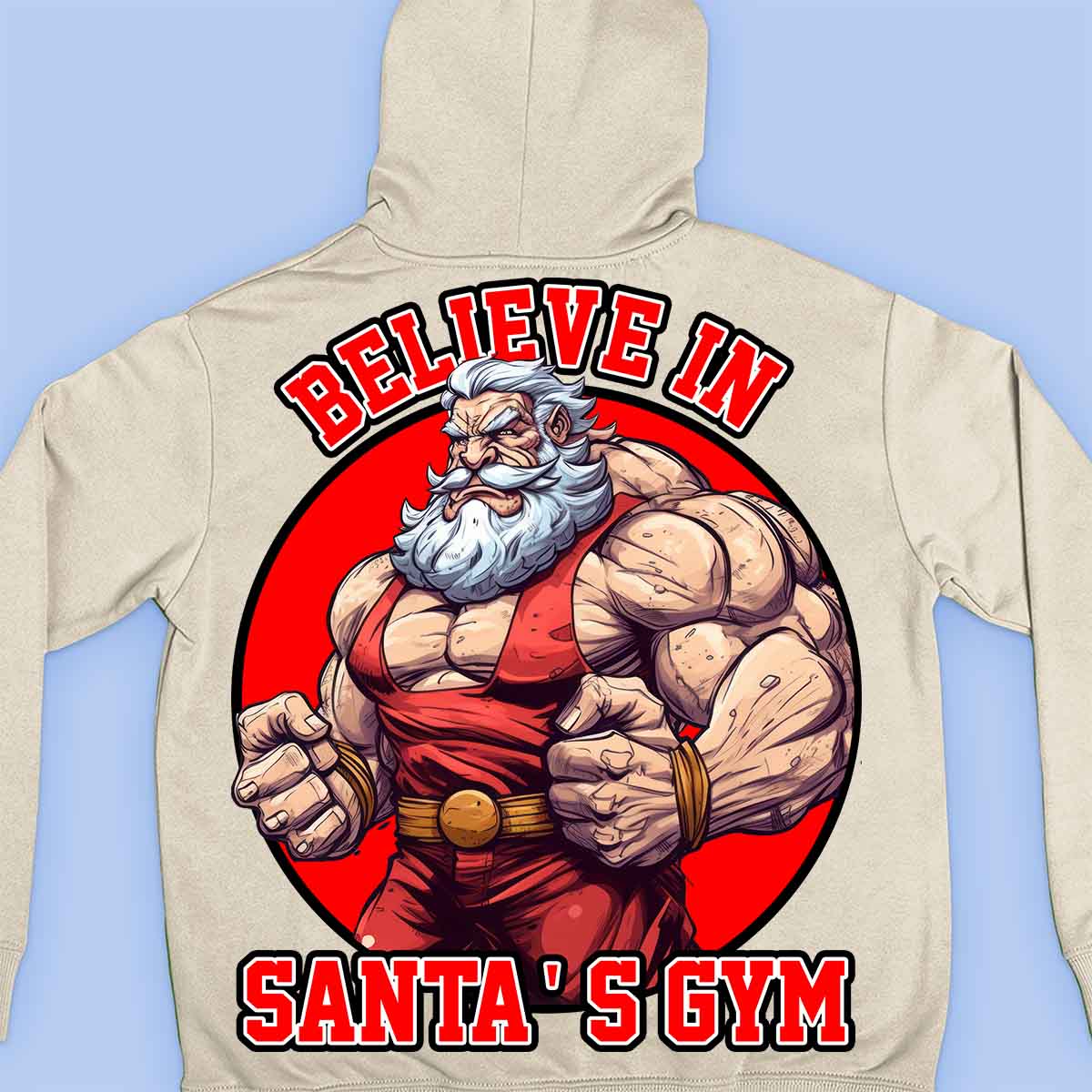 Santa's Gym - Premium Hoodie Unisex Backprint