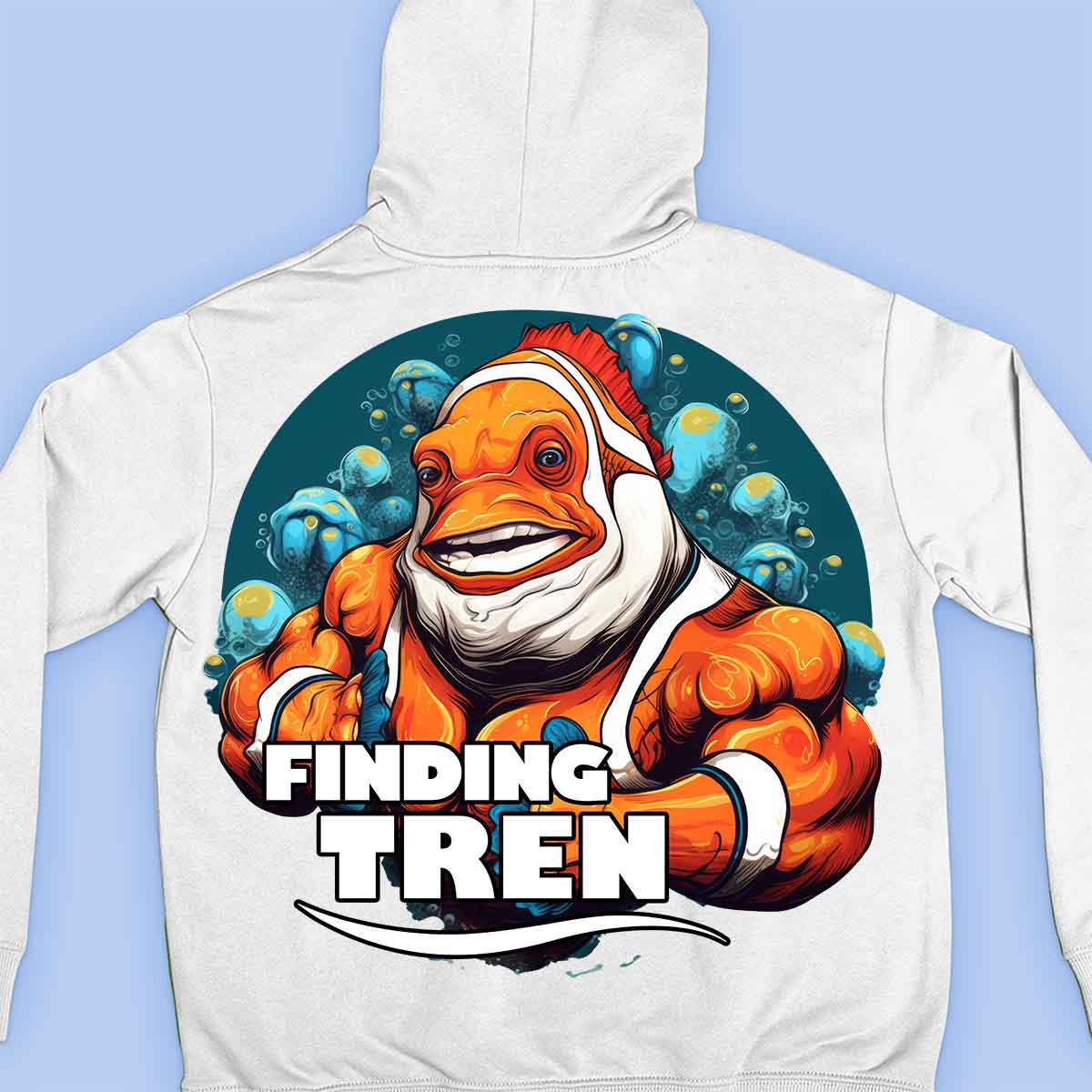 Finding Tren - Sweat à capuche premium unisexe Backprint