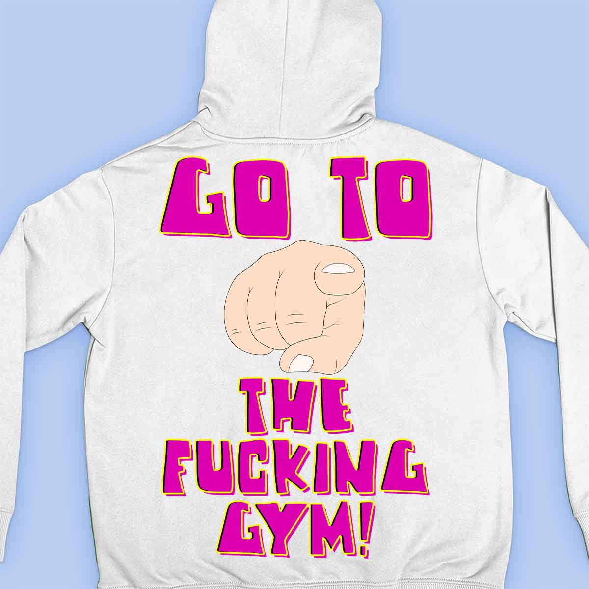 Go Gym - Premium Hoodie Unisex Baktryck