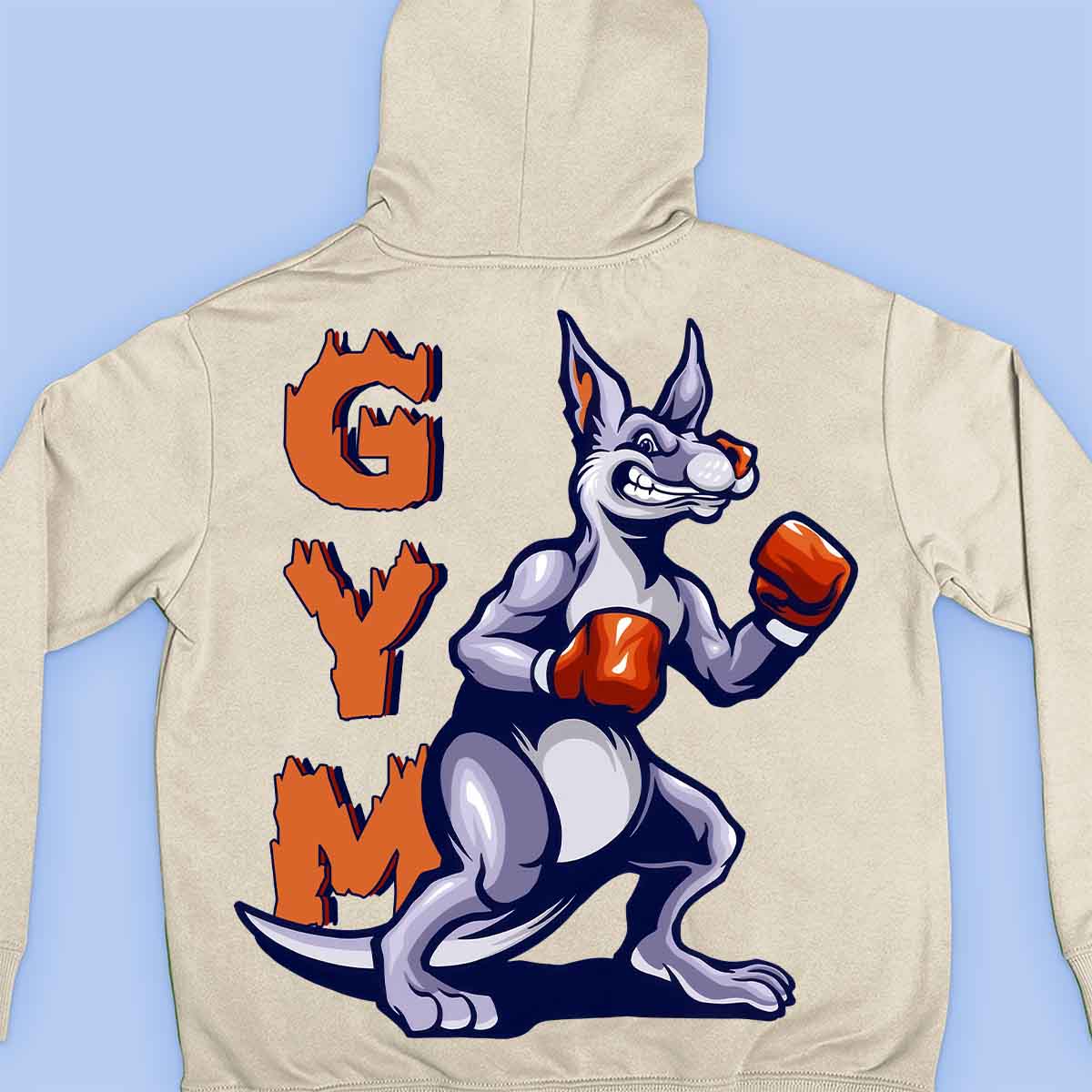 Gym Kangaroo - Moletom Premium Unissex Backprint