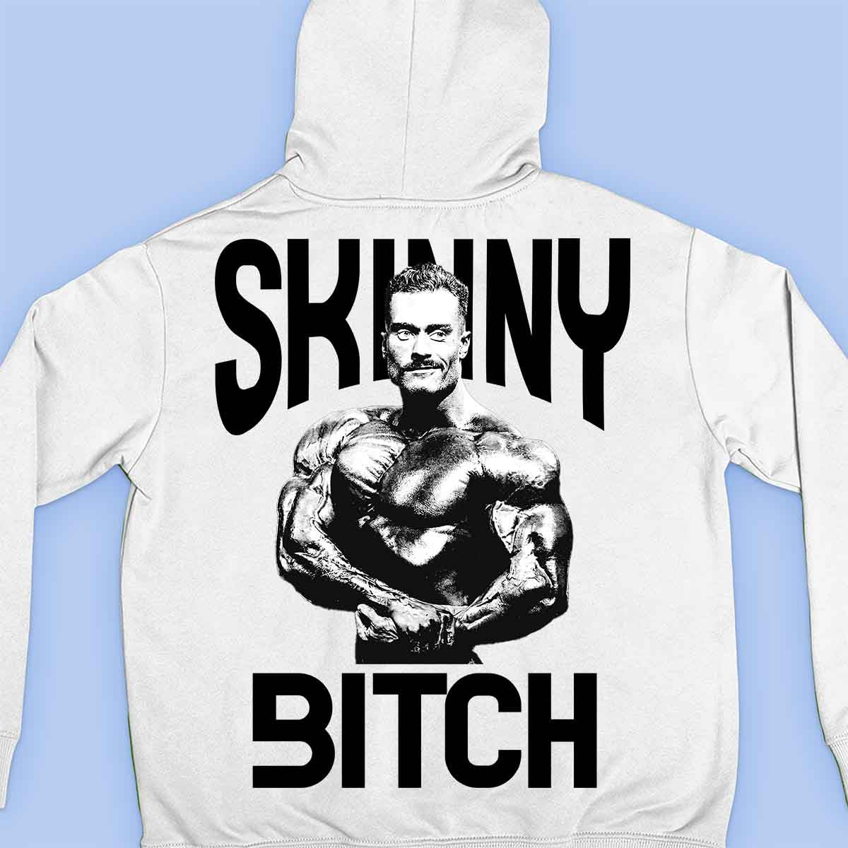 Skinny Bitch - Premium hoodie, unisex-rugafdruk