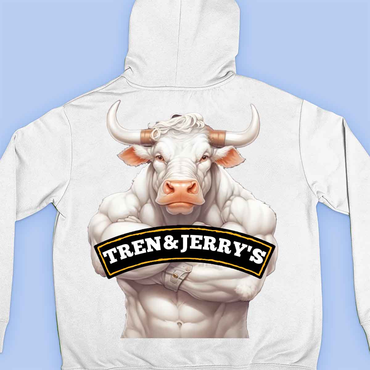 Tren&Jerry's - Sweat à capuche Premium Unisex Backprint