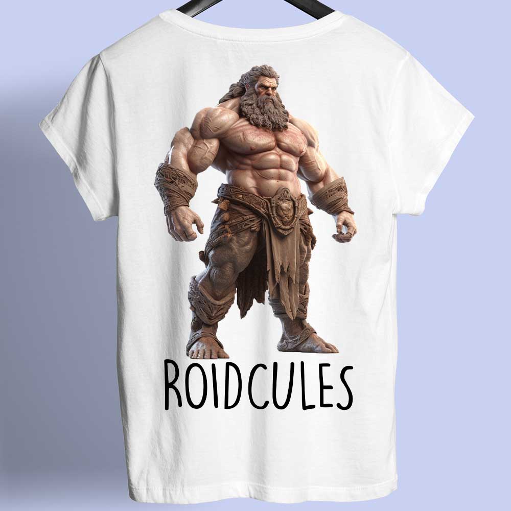 Roidcules - Camiseta con estampado en la espalda