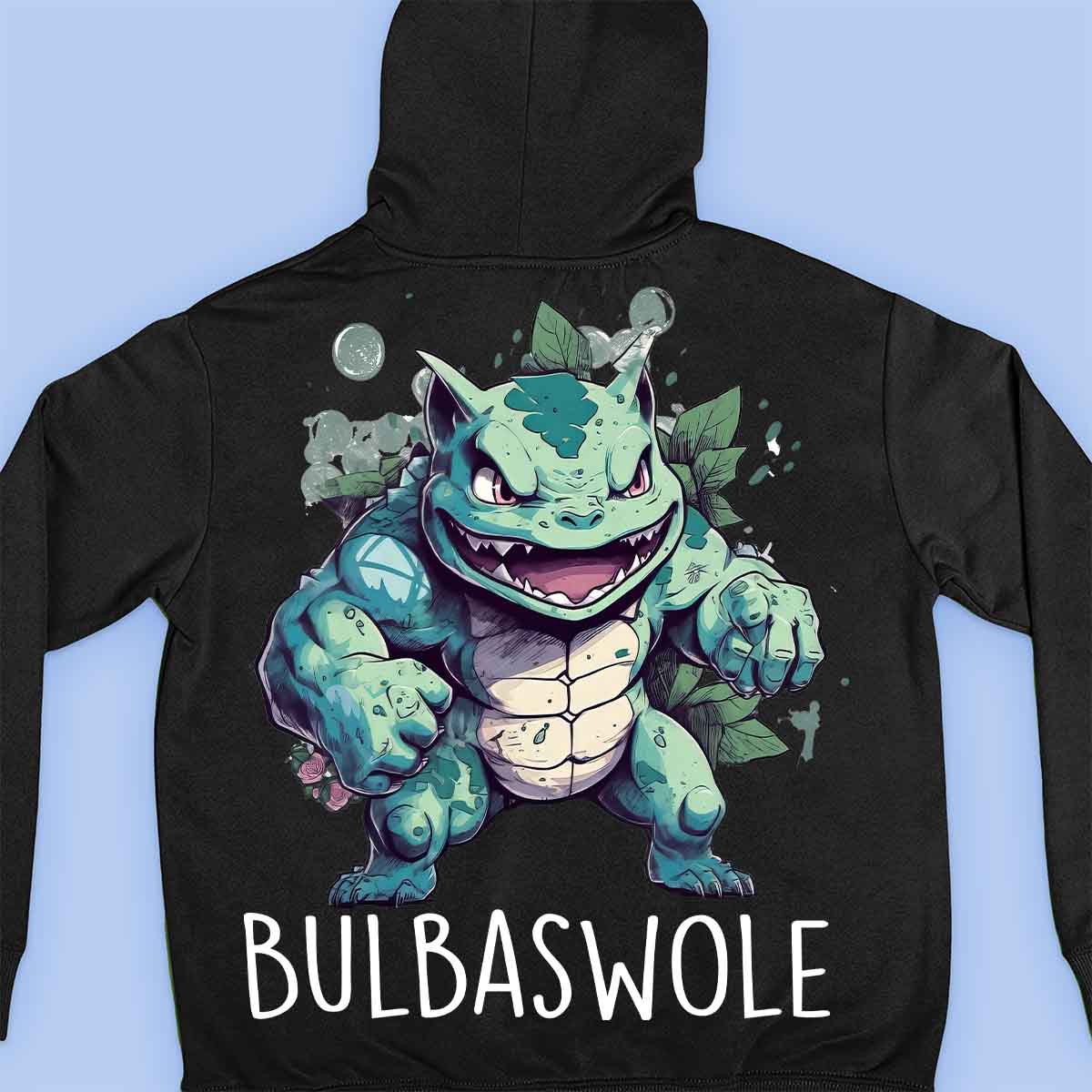 Bulbaswole - Prémiová mikina Unisex Backprint