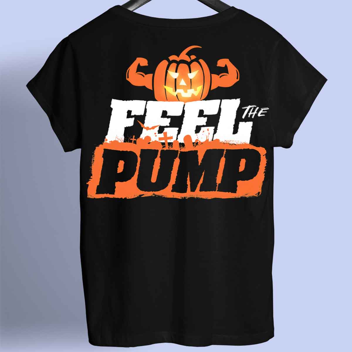 Feel the Pump - Premium T-paita Unisex-taustaprintti