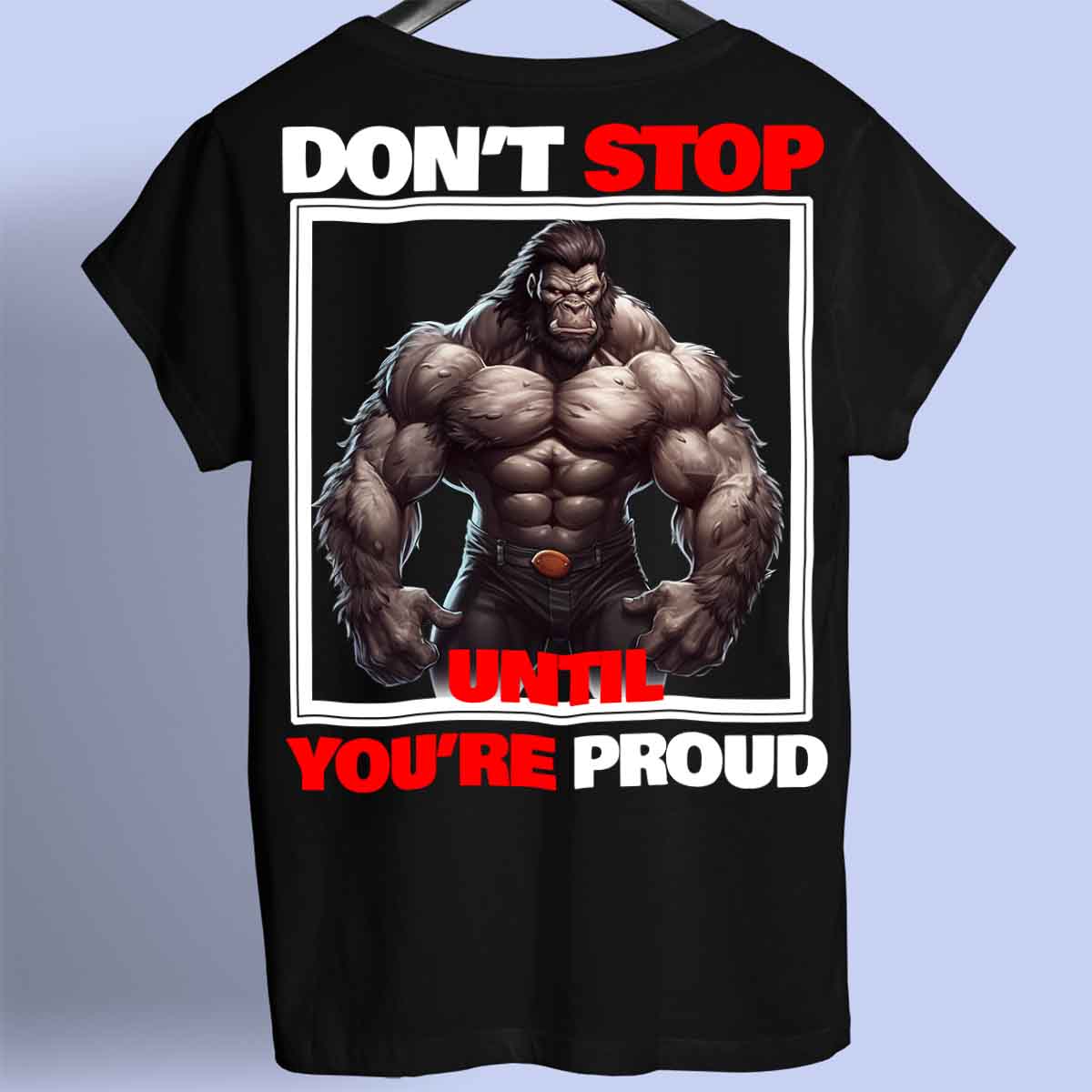 Proud - Premium Shirt Unisex taustaprintti