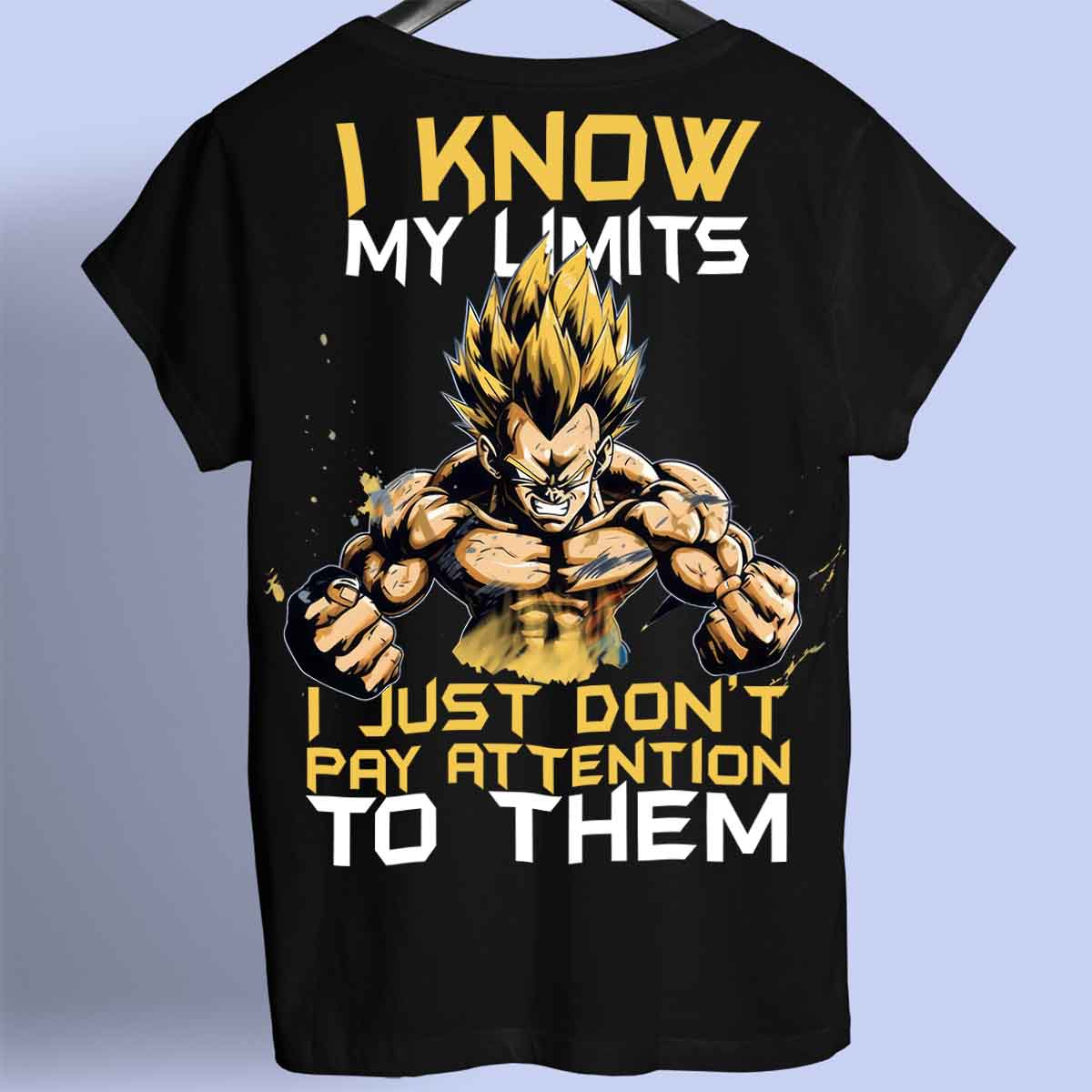 Limits - Camiseta Premium Unissex Backprint