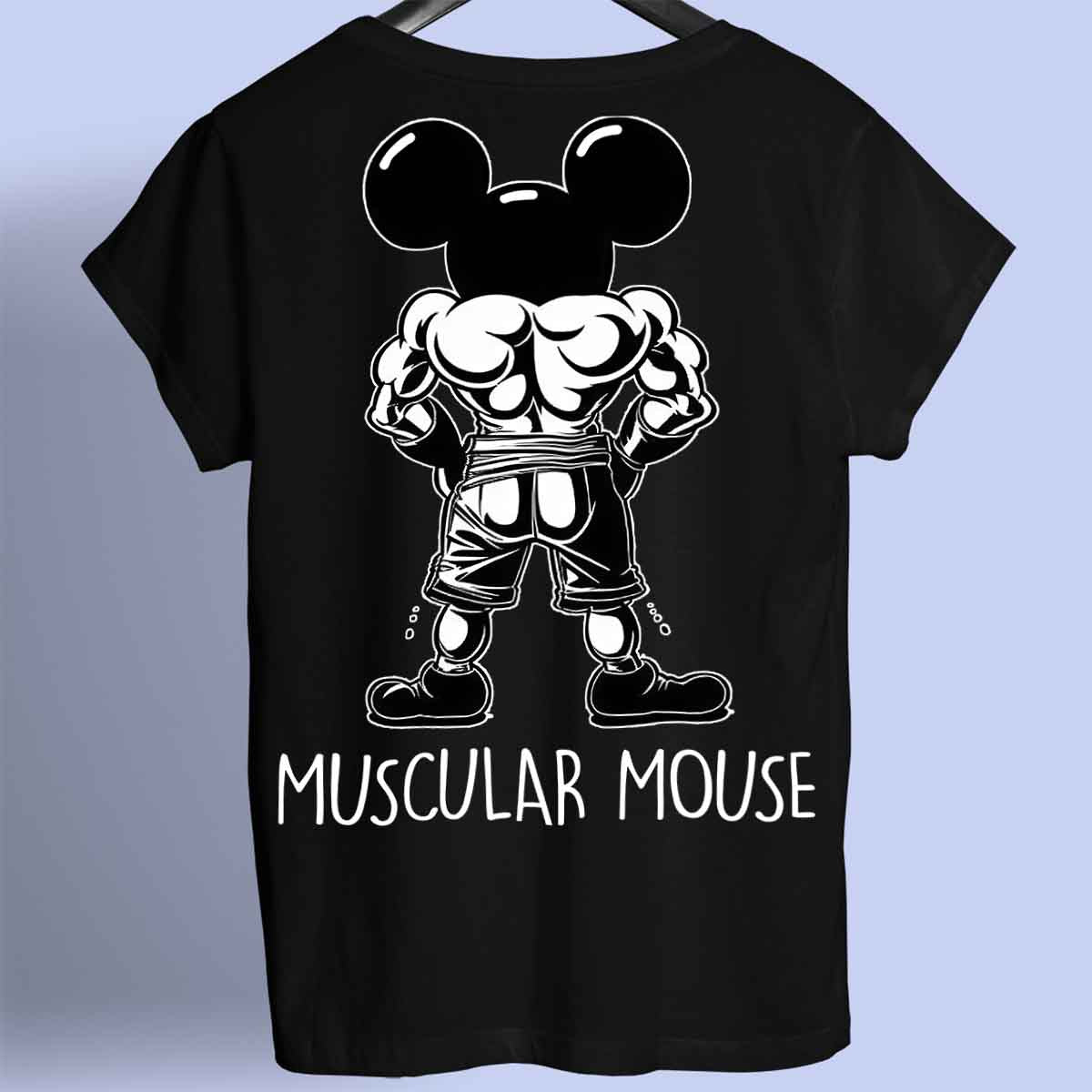 Muscular Mouse - Premium T-shirt Unisex Baktryck