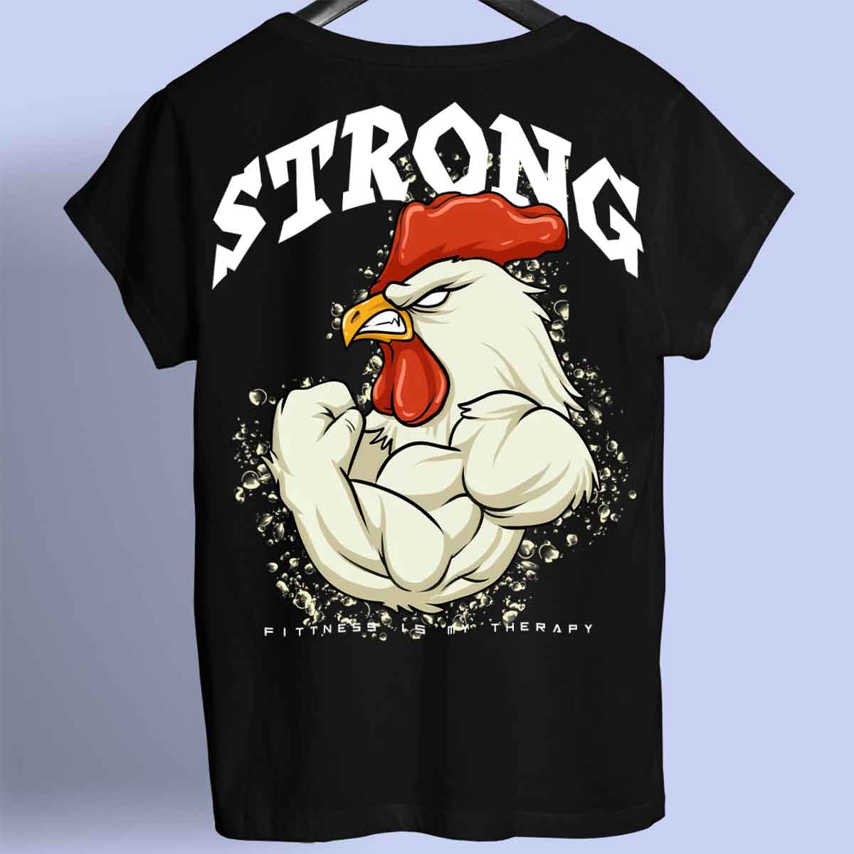 Strong Rooster - Premium T-shirt Unisex Baktryck