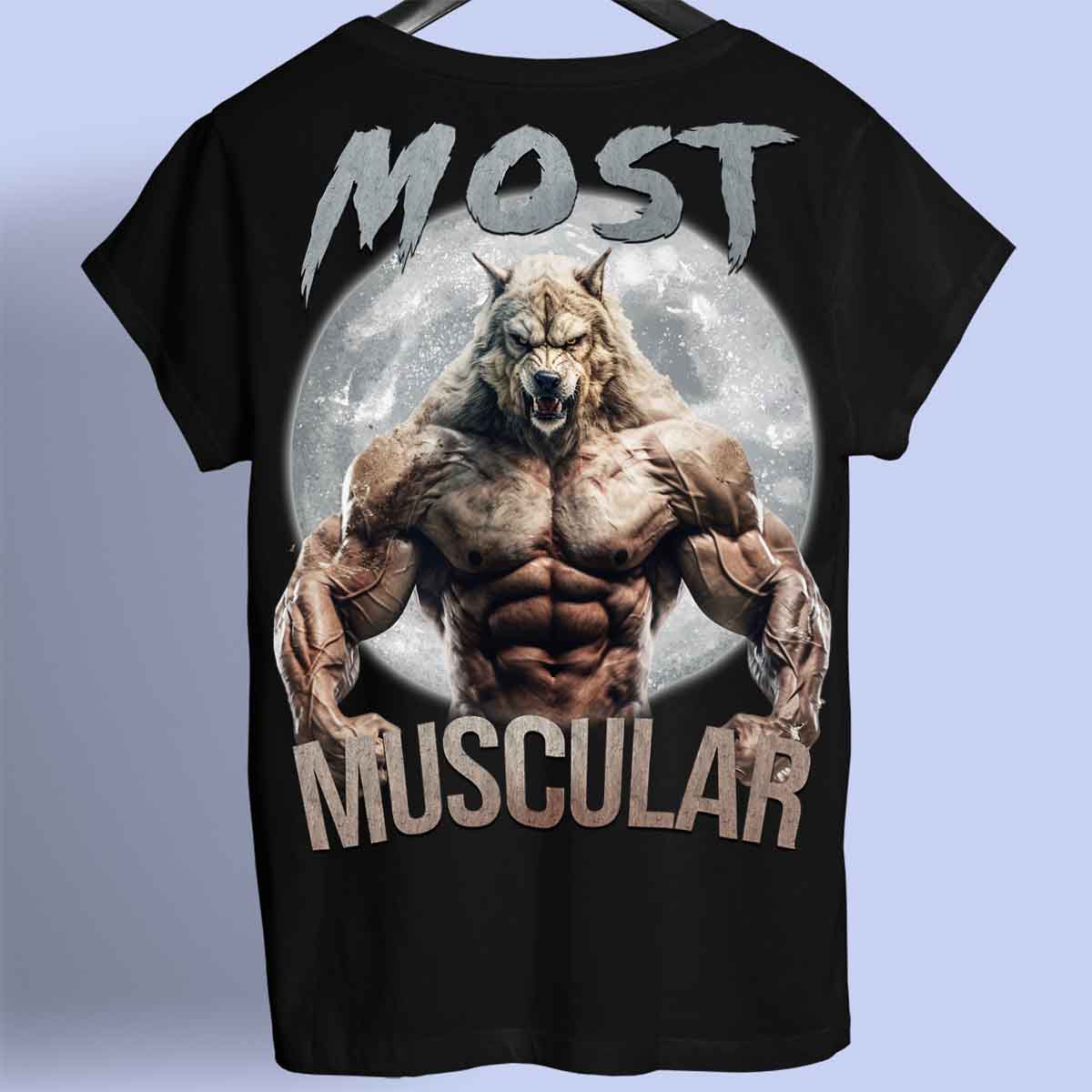 Meest gespierd - Premium shirt, unisex-rugafdruk