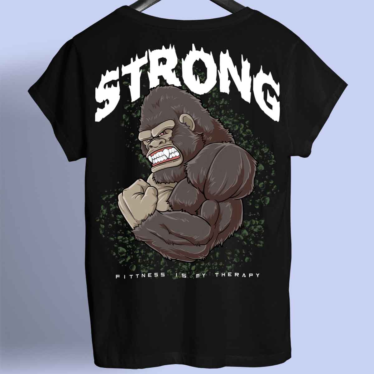 Strong Gorilla - Camiseta Premium Unisex Backprint