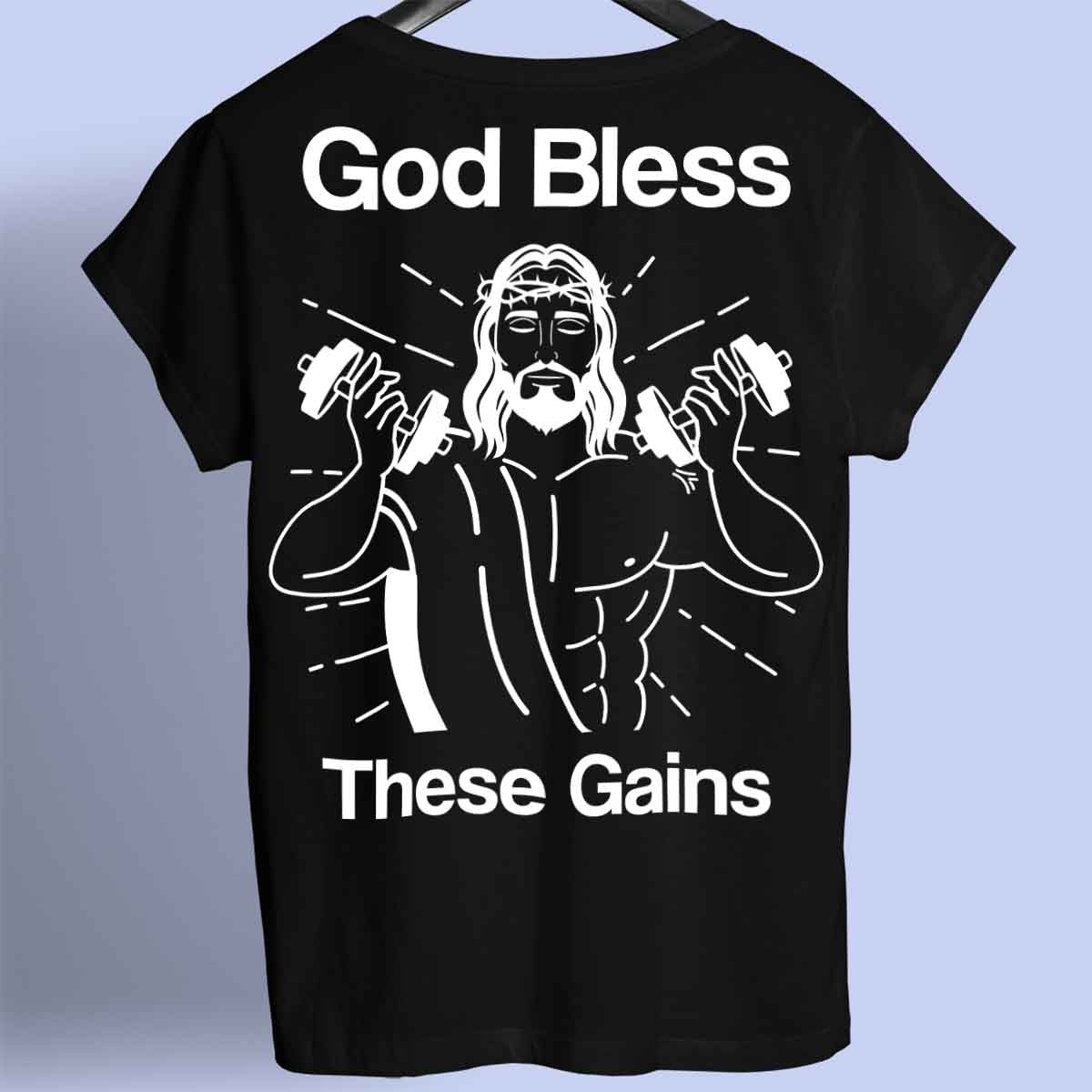 God Bless - prémiové tričko Unisex Backprint